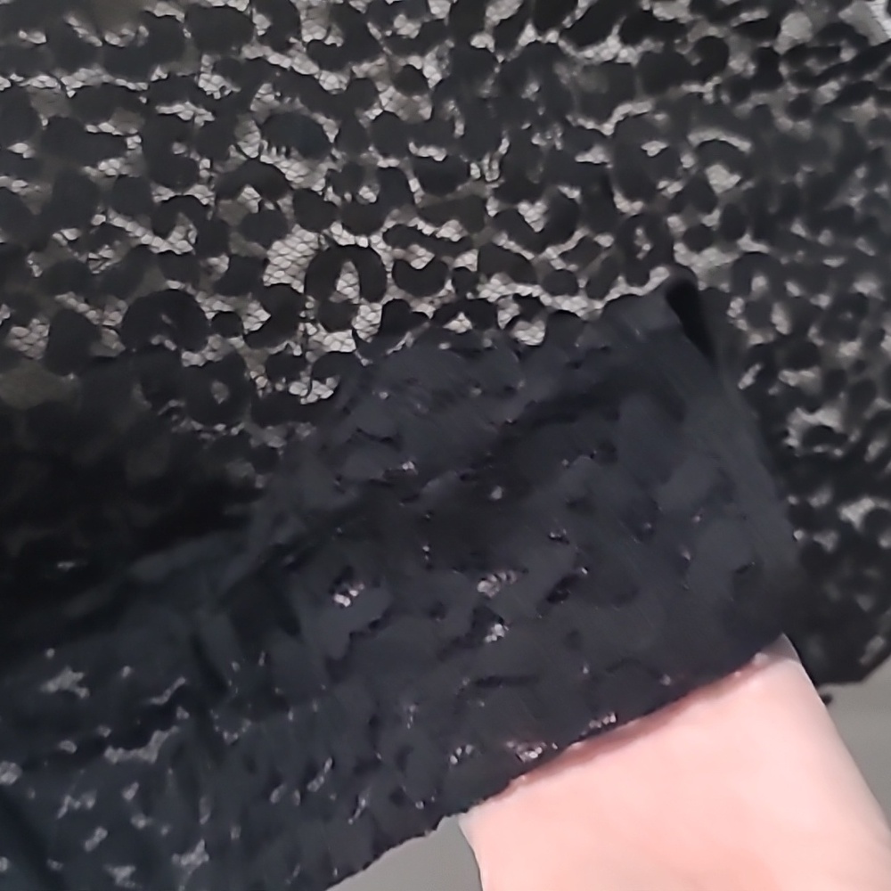 Current/Elliot The Rin Leopard Lace Design Top Size 0 - Picture 5 of 10